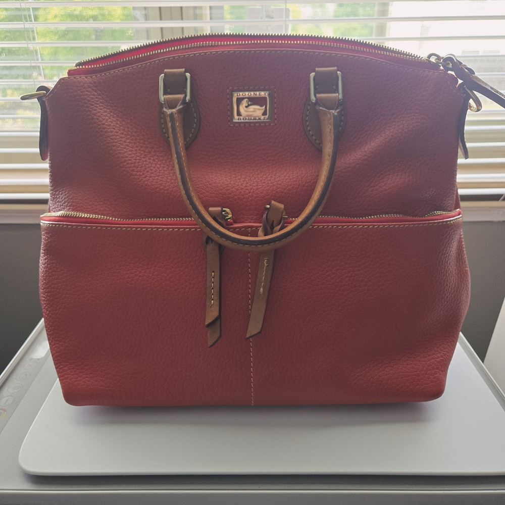 Dooney & Bourke Coral Leather Tote Bag